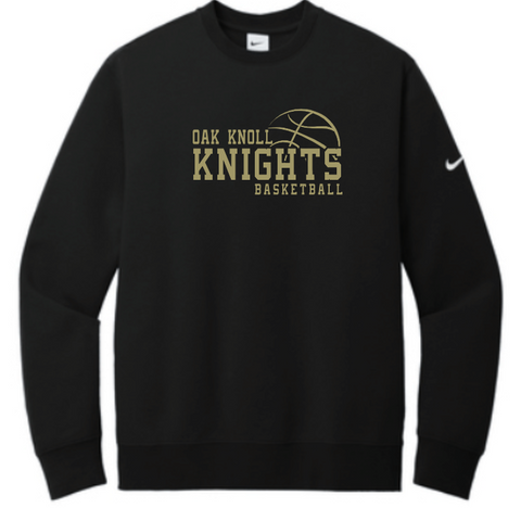 Oak Knoll Boys Basketball Nike Crewneck Sweatshirt