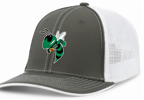 Pacific Headwear Fitted Trucker Hat Mechanicsville Hornets