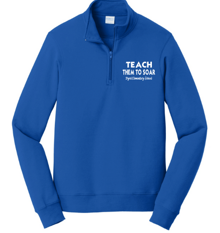 Byrd Elementary Staff 1/4 Zip Teach Sweatshirt