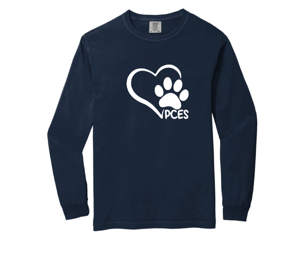 PCES Heart Paw Long Sleeve Shirt