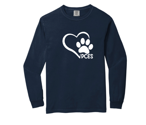 PCES Heart Paw Long Sleeve Shirt