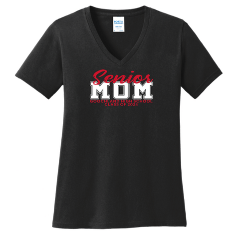 Goochland High School Senior Mom VNECK T-Shirt