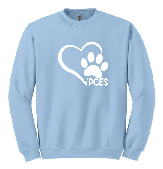 PCES Heart Paw Crewneck Sweatshirt