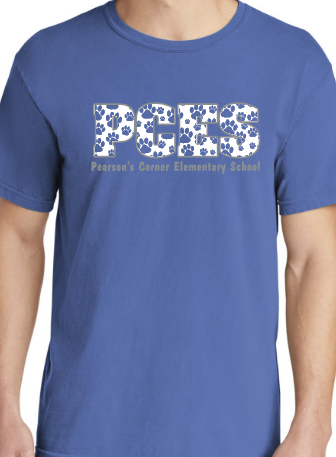 PCES Paw Print Short/Long Sleeve Shirt 2022